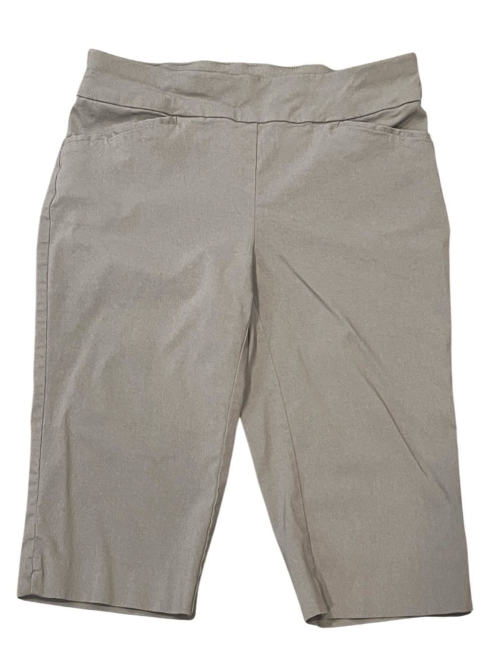 Chico's Pull-On Pedal Pusher Shorts Modest Chico’s Size 0.5 (US size 6) Taupe